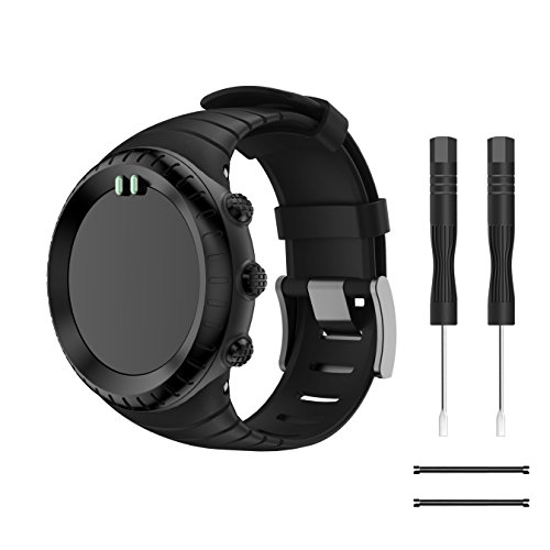 TOPsic Banda de Reloj para Suunto Core ,Correa Reemplazo de Silicona Suave Deportiva para Suunto Core Pulsera de actividad física y ritmo cardiaco, Para 5.51"-9.06" (140mm-230mm) Muñeca TOPsic Banda de Reloj para Suunto Core ,Correa Reemplazo de Silicona Suave Deportiva para Suunto Core Pulsera de actividad física y ritmo cardiaco, Para 5.51"-9.06" (140mm-230mm) Muñeca
