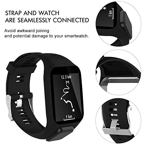 TOPsic Correa Spark/Spark 3/Golfer 2/Adventurer/Runner 2/3, Correa de Silicona Pulsera de Repuesto para Runner 2/Runner 3/Spark 3/Adventurer/Golfer 2 TOPsic Correa Spark/Spark 3/Golfer 2/Adventurer/Runner 2/3, Correa de Silicona Pulsera de Repuesto para Runner 2/Runner 3/Spark 3/Adventurer/Golfer 2