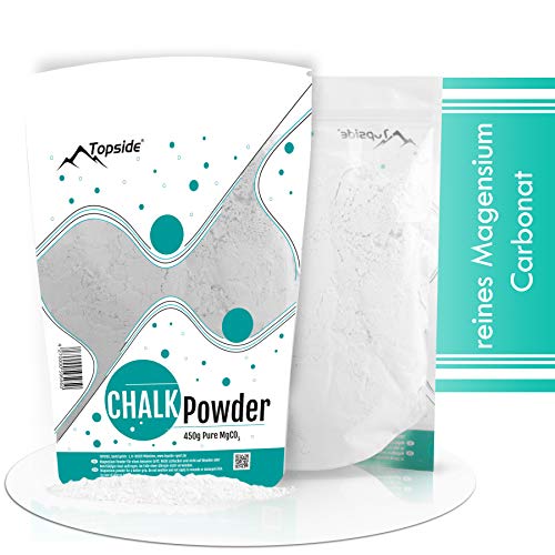 TOPSIDE Magnesio Puro en Polvo 450g para Escalada, Barras, Levantamiento de Pesas, Gimnasio, calistenia TOPSIDE Magnesio Puro en Polvo 450g para Escalada, Barras, Levantamiento de Pesas, Gimnasio, calistenia