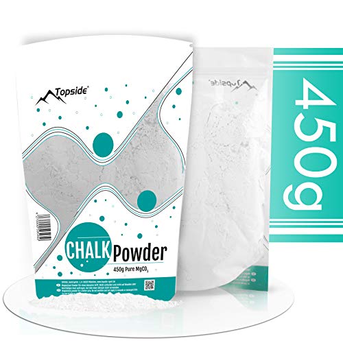 TOPSIDE Magnesio Puro en Polvo 450g para Escalada, Barras, Levantamiento de Pesas, Gimnasio, calistenia TOPSIDE Magnesio Puro en Polvo 450g para Escalada, Barras, Levantamiento de Pesas, Gimnasio, calistenia