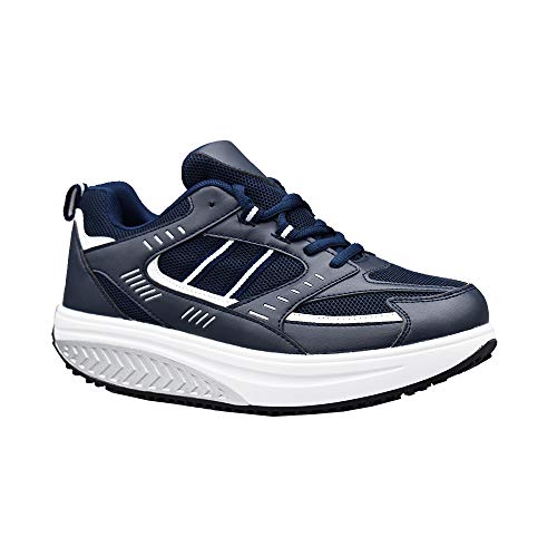 Toronto - Zapatillas adelgazantes para mujer, para glúteos, deportivos, fitness, gimnasia, correr, para caminar cómodas, deportivos... Azul Size: 40 EU