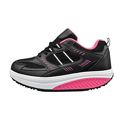 Toronto - Zapatillas adelgazantes para mujer, para glĂșteos, deportivos, fitness, gimnasia, correr, para caminar cĂłmodas, deportivos... Negro Size: 40 EU Toronto - Zapatillas adelgazantes para mujer, para glĂșteos, deportivos, fitness, gimnasia, correr, para caminar cĂłmodas, deportivos... Negro Size: 40 EU