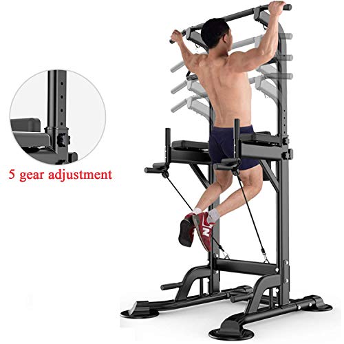 Torre de energía Ajustable Multi-Gimnasio, Barra de dominadas, manijas de flexión, flexión de Brazos Multifuncional, Entrenamiento, Soporte de Fitness para el hogar,Black Torre de energía Ajustable Multi-Gimnasio, Barra de dominadas, manijas de flexión, flexión de Brazos Multifuncional, Entrenamiento, Soporte de Fitness para el hogar,Black