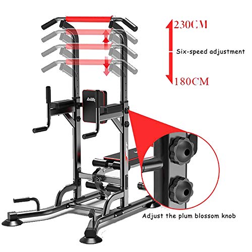 Torre Ejercicios, Dominadas con Tabla En Decúbito Supino, Entrenador Multifuncional Barras Paralelas Individuales, Equipo Ejercicios para El Hogar, Entrenamiento Flexiones, con Banco Mancuernas