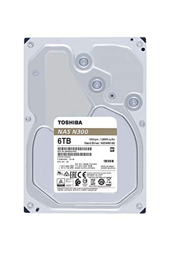Toshiba HDWN160UZSVA N300 - Disco duro interno (6TB, NAS, 7200RPM, 128MB ,3.5" ,SATA), Plata Toshiba HDWN160UZSVA N300 - Disco duro interno (6TB, NAS, 7200RPM, 128MB ,3.5" ,SATA), Plata