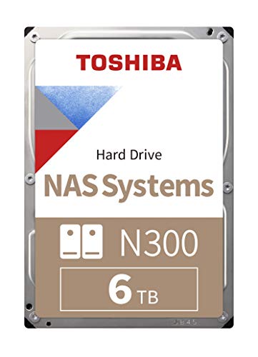 Toshiba HDWN160UZSVA N300 - Disco duro interno (6TB, NAS, 7200RPM, 128MB ,3.5" ,SATA), Plata