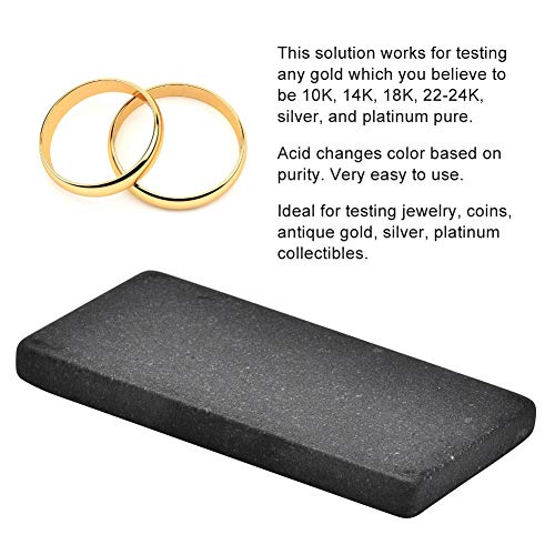 Touchstone, ayuda a verificar el contenido de oro en los artículos que prueban cualquier oro 10k 14k 18k 22-24k Silver, adecuado para tasadores en bancos y tiendas de oro(S) Touchstone, ayuda a verificar el contenido de oro en los artículos que prueban cualquier oro 10k 14k 18k 22-24k Silver, adecuado para tasadores en bancos y tiendas de oro(S)