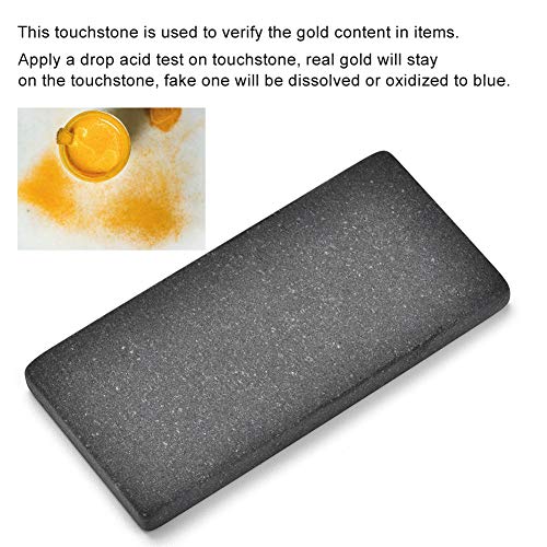 Touchstone, ayuda a verificar el contenido de oro en los artículos que prueban cualquier oro 10k 14k 18k 22-24k Silver, adecuado para tasadores en bancos y tiendas de oro(S) Touchstone, ayuda a verificar el contenido de oro en los artículos que prueban cualquier oro 10k 14k 18k 22-24k Silver, adecuado para tasadores en bancos y tiendas de oro(S)