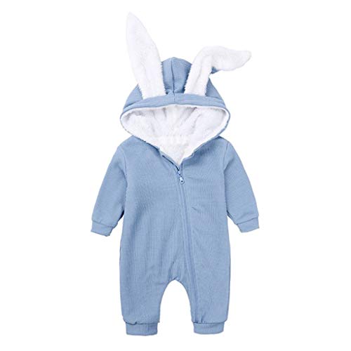 Toygogo Mameluco Mono Ropa de Bebé Recién Nacido Bebé Niños Niñas Conejito Oreja Grande Manga Larga - Blue, 9-12 months Toygogo Mameluco Mono Ropa de Bebé Recién Nacido Bebé Niños Niñas Conejito Oreja Grande Manga Larga - Blue, 9-12 months