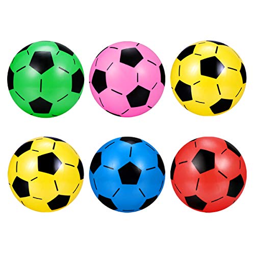 TOYMYTOY Balón de Fútbol Bolas Pelotas Juguetes Deportivos para Niños Color al Azar 6 Piezas