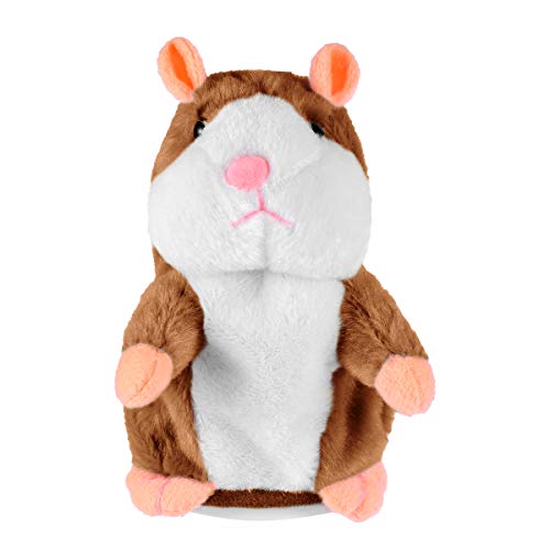 Toyvian El Juguete de Peluche Divertido de Hamster parlante Repite lo Que Dices. Juguete Interactivo de Juguete Relleno de Registro electrónico 1pcs (marrón Claro no Incluido, batería) Toyvian El Juguete de Peluche Divertido de Hamster parlante Repite lo Que Dices. Juguete Interactivo de Juguete Relleno de Registro electrónico 1pcs (marrón Claro no Incluido, batería)