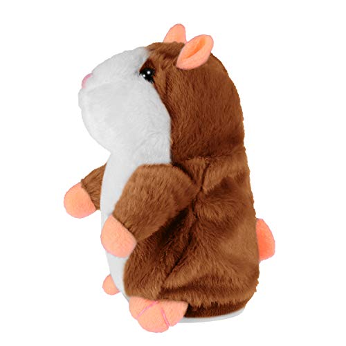 Toyvian El Juguete de Peluche Divertido de Hamster parlante Repite lo Que Dices. Juguete Interactivo de Juguete Relleno de Registro electrónico 1pcs (marrón Claro no Incluido, batería) Toyvian El Juguete de Peluche Divertido de Hamster parlante Repite lo Que Dices. Juguete Interactivo de Juguete Relleno de Registro electrónico 1pcs (marrón Claro no Incluido, batería)