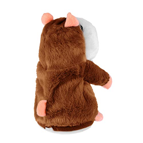 Toyvian El Juguete de Peluche Divertido de Hamster parlante Repite lo Que Dices. Juguete Interactivo de Juguete Relleno de Registro electrónico 1pcs (marrón Claro no Incluido, batería) Toyvian El Juguete de Peluche Divertido de Hamster parlante Repite lo Que Dices. Juguete Interactivo de Juguete Relleno de Registro electrónico 1pcs (marrón Claro no Incluido, batería)