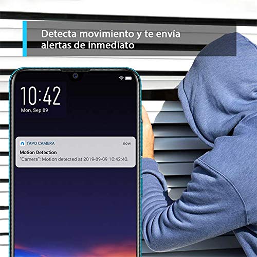 TP-Link - Cámara IP WiFi 360º, Cámara de Vigilancia FHD 1080p, Visión nocturna, Admite tarjeta SD, Audio Doble Vía, Detección de movimiento, Control Remoto, Fácil Configuración, Compatible con Alexa TP-Link - Cámara IP WiFi 360º, Cámara de Vigilancia FHD 1080p, Visión nocturna, Admite tarjeta SD, Audio Doble Vía, Detección de movimiento, Control Remoto, Fácil Configuración, Compatible con Alexa