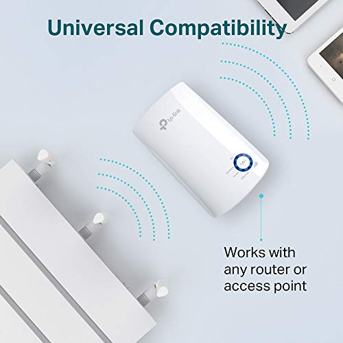 TP-Link N300 Tl-WA850RE - Repetidor Extensor de Red WiFi (2.4 GHz, 300 Mbps, Puerto Ethernet, Modo Ap y Extensor, Antenas Internas), Blanco