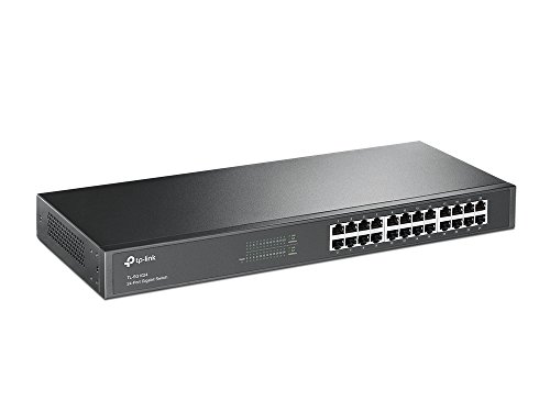 TP-Link TL-SG1024 - Gigabit Ethernet de 24 Puerto (Conmutador no Gestionados, Plug and Play, Metal, Montaje en Rack, sin Ventilador, Vida Limitada) TP-Link TL-SG1024 - Gigabit Ethernet de 24 Puerto (Conmutador no Gestionados, Plug and Play, Metal, Montaje en Rack, sin Ventilador, Vida Limitada)