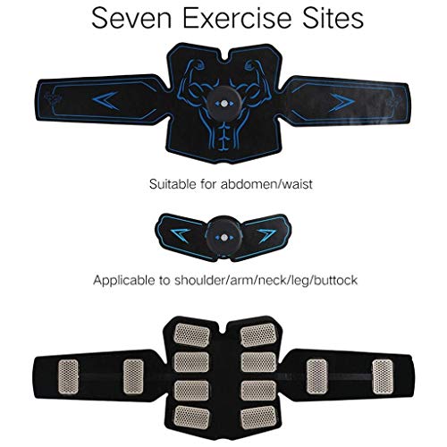 Training ABS estimulador Muscular tóner, Abdominal cinturón de tonificación Muscular Inteligente ccsme Body Trainer, Recargable 6 Modos USB y 10 Niveles de estimulación eléctrica Muscular inalámbrica Training ABS estimulador Muscular tóner, Abdominal cinturón de tonificación Muscular Inteligente ccsme Body Trainer, Recargable 6 Modos USB y 10 Niveles de estimulación eléctrica Muscular inalámbrica