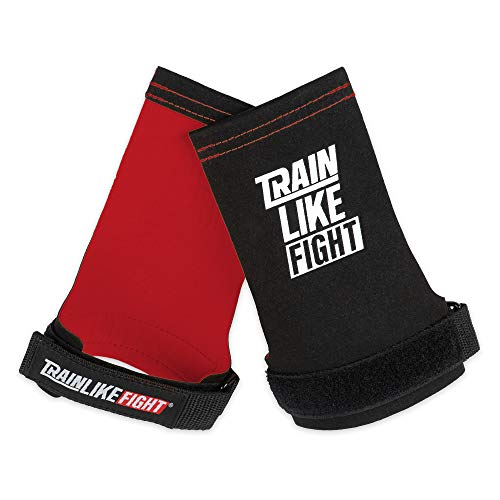 TRAINLIKEFIGHT Icon Red 0H - Calleras para Crossfit, calistenia, Ejercicios gimnásticos, protección para Tus Manos. (XL)