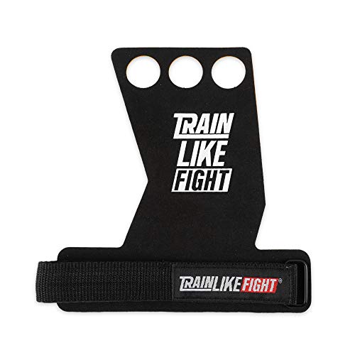 TRAINLIKEFIGHT Icon Yellow 3H - Calleras para Crossfit, calistenia, Ejercicios gimnásticos, protección para Tus Manos. (L)