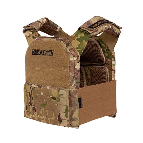 TRAINLIKEFIGHT Metcon Tactical Vest MTV - Chaleco Lastrado Ajustable para Entrenamiento, Crossfit, calistenia o Fitness (Apto para Placas lastradas - NO Incluidas) (Camo - Allterrain) TRAINLIKEFIGHT Metcon Tactical Vest MTV - Chaleco Lastrado Ajustable para Entrenamiento, Crossfit, calistenia o Fitness (Apto para Placas lastradas - NO Incluidas) (Camo - Allterrain)