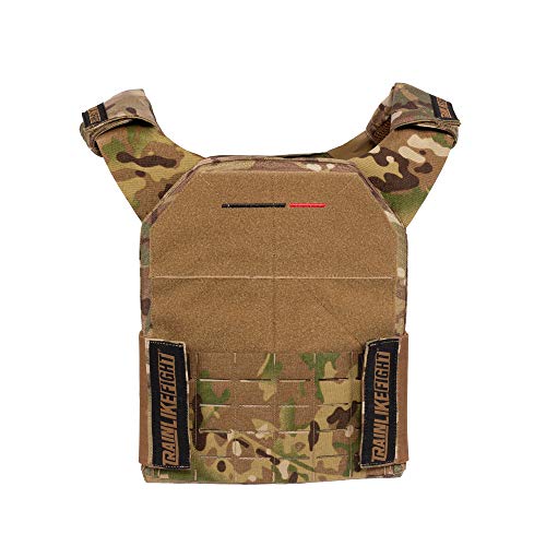 TRAINLIKEFIGHT Metcon Tactical Vest MTV - Chaleco Lastrado Ajustable para Entrenamiento, Crossfit, calistenia o Fitness (Apto para Placas lastradas - NO Incluidas) (Camo - Allterrain) TRAINLIKEFIGHT Metcon Tactical Vest MTV - Chaleco Lastrado Ajustable para Entrenamiento, Crossfit, calistenia o Fitness (Apto para Placas lastradas - NO Incluidas) (Camo - Allterrain)