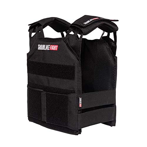 TRAINLIKEFIGHT MEV Entry Vest - Chaleco Lastrado Ajustable para Entrenamiento, Crossfit, calistenia o Fitness (Apto para Placas lastradas) (Black/Negro) TRAINLIKEFIGHT MEV Entry Vest - Chaleco Lastrado Ajustable para Entrenamiento, Crossfit, calistenia o Fitness (Apto para Placas lastradas) (Black/Negro)
