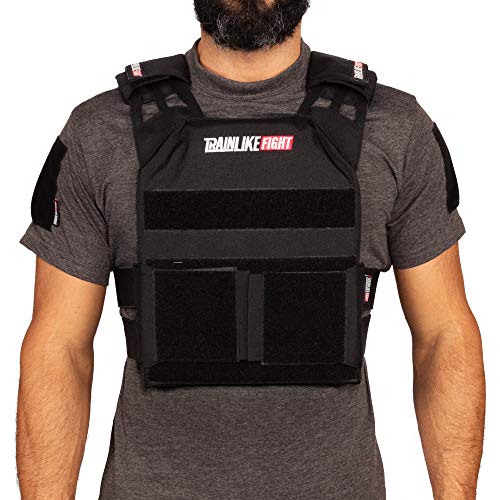 TRAINLIKEFIGHT MEV Entry Vest - Chaleco Lastrado Ajustable para Entrenamiento, Crossfit, calistenia o Fitness (Apto para Placas lastradas) (Black/Negro) TRAINLIKEFIGHT MEV Entry Vest - Chaleco Lastrado Ajustable para Entrenamiento, Crossfit, calistenia o Fitness (Apto para Placas lastradas) (Black/Negro)