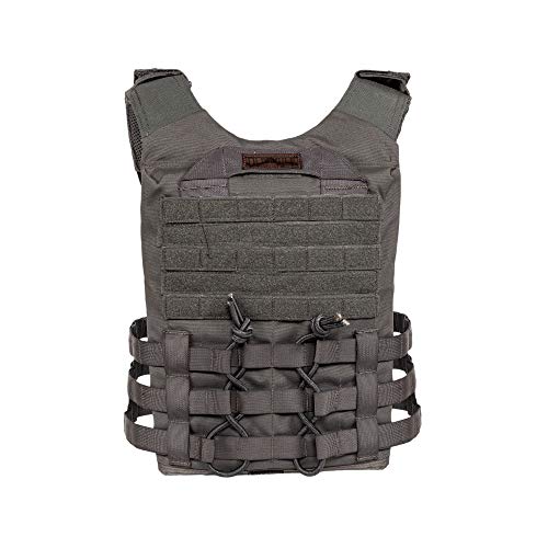 TRAINLIKEFIGHT OLDSKULL Vest - Chaleco Lastrado Ajustable para Entrenamiento, Crossfit, calistenia o Fitness (Apto para Placas lastradas) (WOLFGREY) TRAINLIKEFIGHT OLDSKULL Vest - Chaleco Lastrado Ajustable para Entrenamiento, Crossfit, calistenia o Fitness (Apto para Placas lastradas) (WOLFGREY)