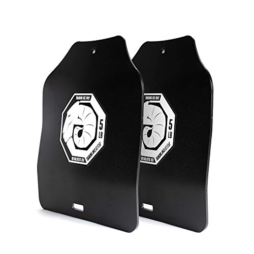 TRAINLIKEFIGHT Ultimate Triple Curve Weighted Plates 5lbs (10lbs Pair) - Juego de Placas lastradas de Peso de 2,27kg (4,54kg Total Pareja), sin Chaleco TRAINLIKEFIGHT Ultimate Triple Curve Weighted Plates 5lbs (10lbs Pair) - Juego de Placas lastradas de Peso de 2,27kg (4,54kg Total Pareja), sin Chaleco