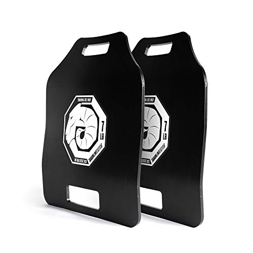 TRAINLIKEFIGHT Ultimate Triple Curve Weighted Plates 7lbs (14lbs Pair) - Juego de Placas lastradas de Peso de 3,17kg (6,34kg Total Pareja), sin Chaleco TRAINLIKEFIGHT Ultimate Triple Curve Weighted Plates 7lbs (14lbs Pair) - Juego de Placas lastradas de Peso de 3,17kg (6,34kg Total Pareja), sin Chaleco