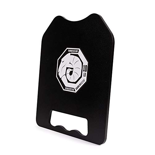 TRAINLIKEFIGHT Weighted Plates 10lbs Flat Version (20lbs Pair) - Juego de Placas Planas lastradas de Peso de 4,5kg (9kg Total Pareja), sin Chaleco TRAINLIKEFIGHT Weighted Plates 10lbs Flat Version (20lbs Pair) - Juego de Placas Planas lastradas de Peso de 4,5kg (9kg Total Pareja), sin Chaleco