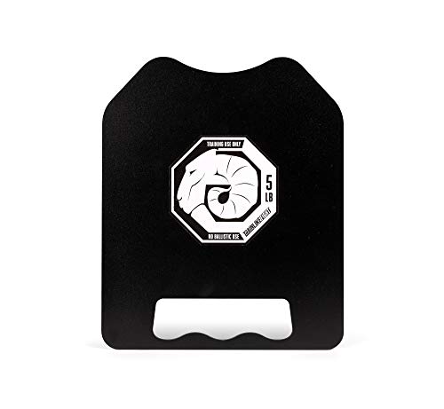 TRAINLIKEFIGHT - Weighted Plates 5lbs Flat Version (10lbs Pair) - Juego de Placas Planas lastradas de Peso de 2,27kg (4,54kg Total Pareja), sin Chaleco TRAINLIKEFIGHT - Weighted Plates 5lbs Flat Version (10lbs Pair) - Juego de Placas Planas lastradas de Peso de 2,27kg (4,54kg Total Pareja), sin Chaleco