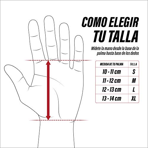 TRAINLIKEFIGHT Xeno 0H - Calleras para Crossfit, calistenia, Ejercicios gimnásticos, protección para Tus Manos. (L)