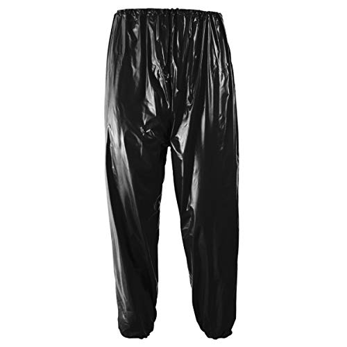 Traje sauna negro para sudar de JJOnlinestore para pérdida de peso en todo el cuerpo, fitness, gimnasio, ejercicio, interiores y exteriores, talla única Traje sauna negro para sudar de JJOnlinestore para pérdida de peso en todo el cuerpo, fitness, gimnasio, ejercicio, interiores y exteriores, talla única