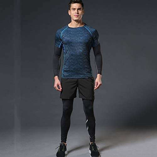 Trajes De Fitness para Hombres Primavera Y Otoño Nuevos Trajes De Fitness Trajes De Entrenamiento De Medias para Hombres, Utilizados para Correr por La Mañana, Fitness, Senderismo C,4XL