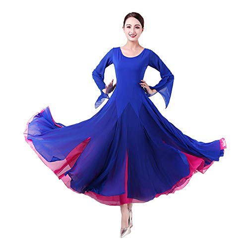 Trajes De Vestir Estándar De Baile Swing Falda Funcionamiento De La Danza De Salón De Baile Vals De Manga Larga Nacional De Flamenco Tango Vals Cha Cha De Baile For Las Mujeres