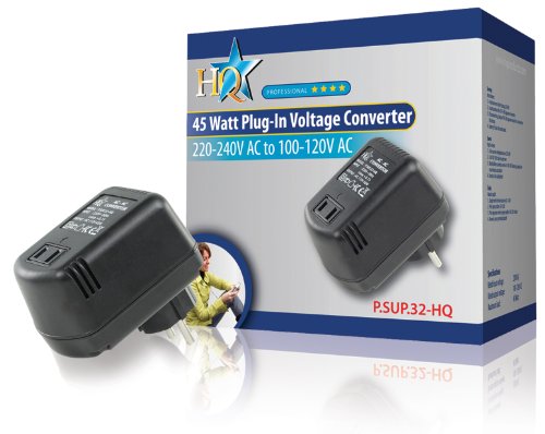Transformador Conversor de Tensión 230V a 110V 45W HQ P.SUP.32-HQ Transformador Conversor de Tensión 230V a 110V 45W HQ P.SUP.32-HQ