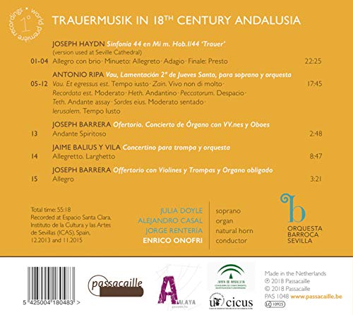 Trauermusik- Haydn En Sevilla/ Obs, E.Onofri Trauermusik- Haydn En Sevilla/ Obs, E.Onofri