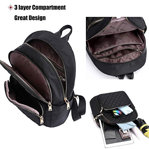 Travistar Mochila para Mujer Bolso de Hombro Nylon Impermeable Bolso Escolar Informal Mochilas para Mujer Mochila pequeña Mochila antirrobo Travistar Mochila para Mujer Bolso de Hombro Nylon Impermeable Bolso Escolar Informal Mochilas para Mujer Mochila pequeña Mochila antirrobo