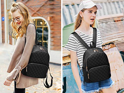 Travistar Mochila para Mujer Bolso de Hombro Nylon Impermeable Bolso Escolar Informal Mochilas para Mujer Mochila pequeña Mochila antirrobo