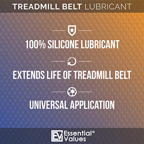 Treadmill Belt Lubricant , 100% Silicone Universal Treadmil Belt Lube, Made in USA By Essential Values by Essential Values, 3 piezas