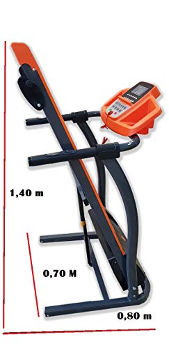 TRÉBOL ADVANCE Cinta de Andar y Correr Plegable Motor 1.5 HP 3 Niveles de inclinación, 12 km/h Sistema hidráulico de Plegado