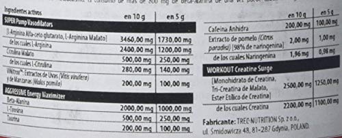 Trec Nutrition 5902114011857, Fórmula Pre-Entrenamiento, Sabor Baya Silvestre, 200 gr Trec Nutrition 5902114011857, Fórmula Pre-Entrenamiento, Sabor Baya Silvestre, 200 gr