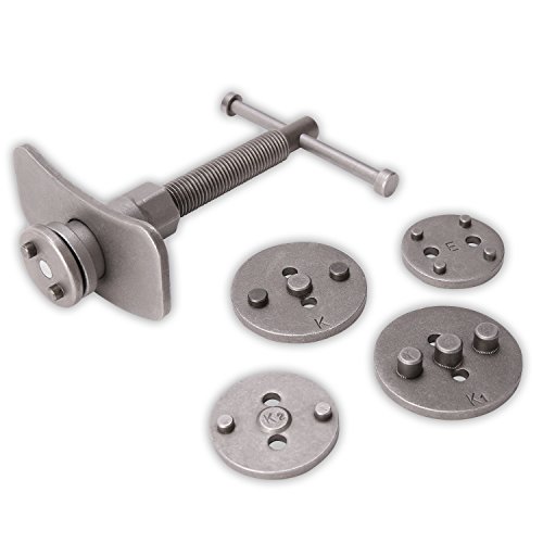 TRESKO® Reposicionador de pistones de freno 22 piezas para reposicionar el pistón de freno al cambiar los discos, las zapatas o las pastillas de freno, set de herramientas para vehículos TRESKO® Reposicionador de pistones de freno 22 piezas para reposicionar el pistón de freno al cambiar los discos, las zapatas o las pastillas de freno, set de herramientas para vehículos