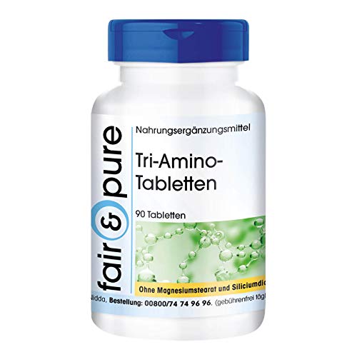 Tri-Amino Complex - Complejo de Aminoácidos esenciales - L-Arginina, Ornitina y Lisina - Vegano - Alta pureza - 90 Comprimidos Tri-Amino Complex - Complejo de Aminoácidos esenciales - L-Arginina, Ornitina y Lisina - Vegano - Alta pureza - 90 Comprimidos