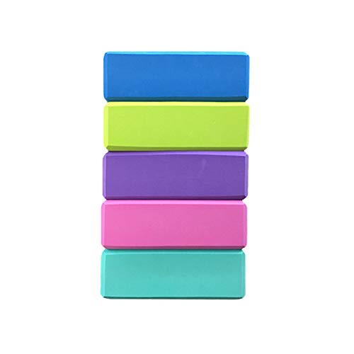 Triamisu Eva Environmental Yoga Foam Brick Ejercicio Fitness Sport Props Foam Brick Adecuado para Yoga Plasticidad Meditación Pilates - Rose Red