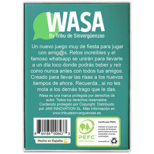 Tribu de Sinvergüenzas ? WASA ? – Juego de Mesa - Juego de Cartas para Fiestas y Risas. ? by