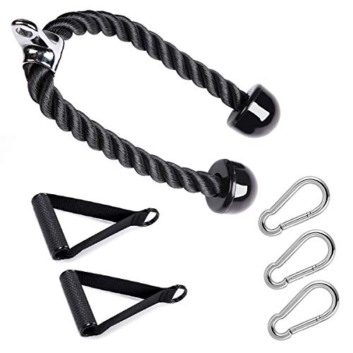 TríCeps Empuje Tire Hacia Abajo Cuerda Cuerda, Cable De La Cuerda De TríCeps Para Multi Gym & Mango Potente & MosquetóN De Gancho RáPido, Para Las Combinaciones De Entrenamiento De Fuerza Del Brazo TríCeps Empuje Tire Hacia Abajo Cuerda Cuerda, Cable De La Cuerda De TríCeps Para Multi Gym & Mango Potente & MosquetóN De Gancho RáPido, Para Las Combinaciones De Entrenamiento De Fuerza Del Brazo