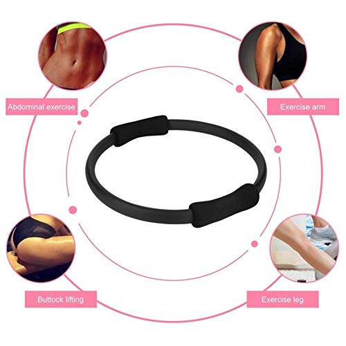 TrifyCore Anillo de Pilates Magic Yoga cÍrculo Equipo de Fitness Pilates en casa Uso, Negro, Una Talla TrifyCore Anillo de Pilates Magic Yoga cÍrculo Equipo de Fitness Pilates en casa Uso, Negro, Una Talla