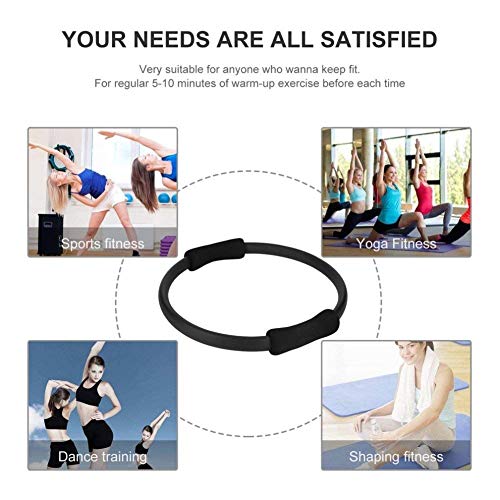 TrifyCore Anillo de Pilates Magic Yoga cÍrculo Equipo de Fitness Pilates en casa Uso, Negro, Una Talla TrifyCore Anillo de Pilates Magic Yoga cÍrculo Equipo de Fitness Pilates en casa Uso, Negro, Una Talla